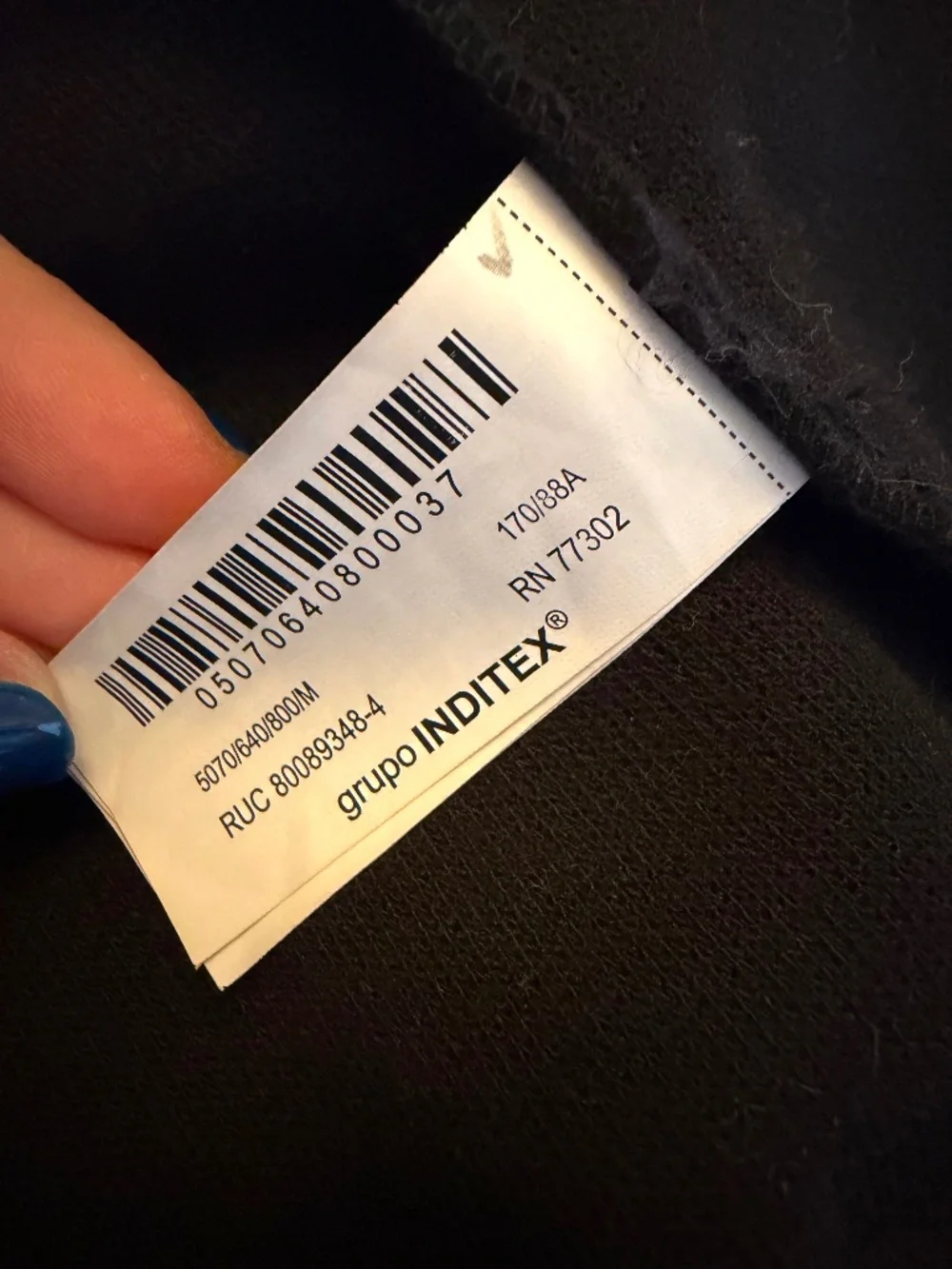 Zara Felt Texture Coat in Black Size Medium - Picture 12 of 14